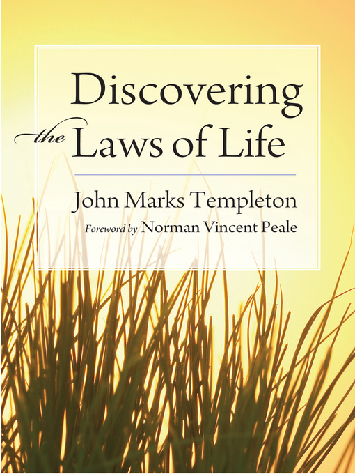 Title details for Discovering the Laws of Life by Sir John Templeton - Wait list